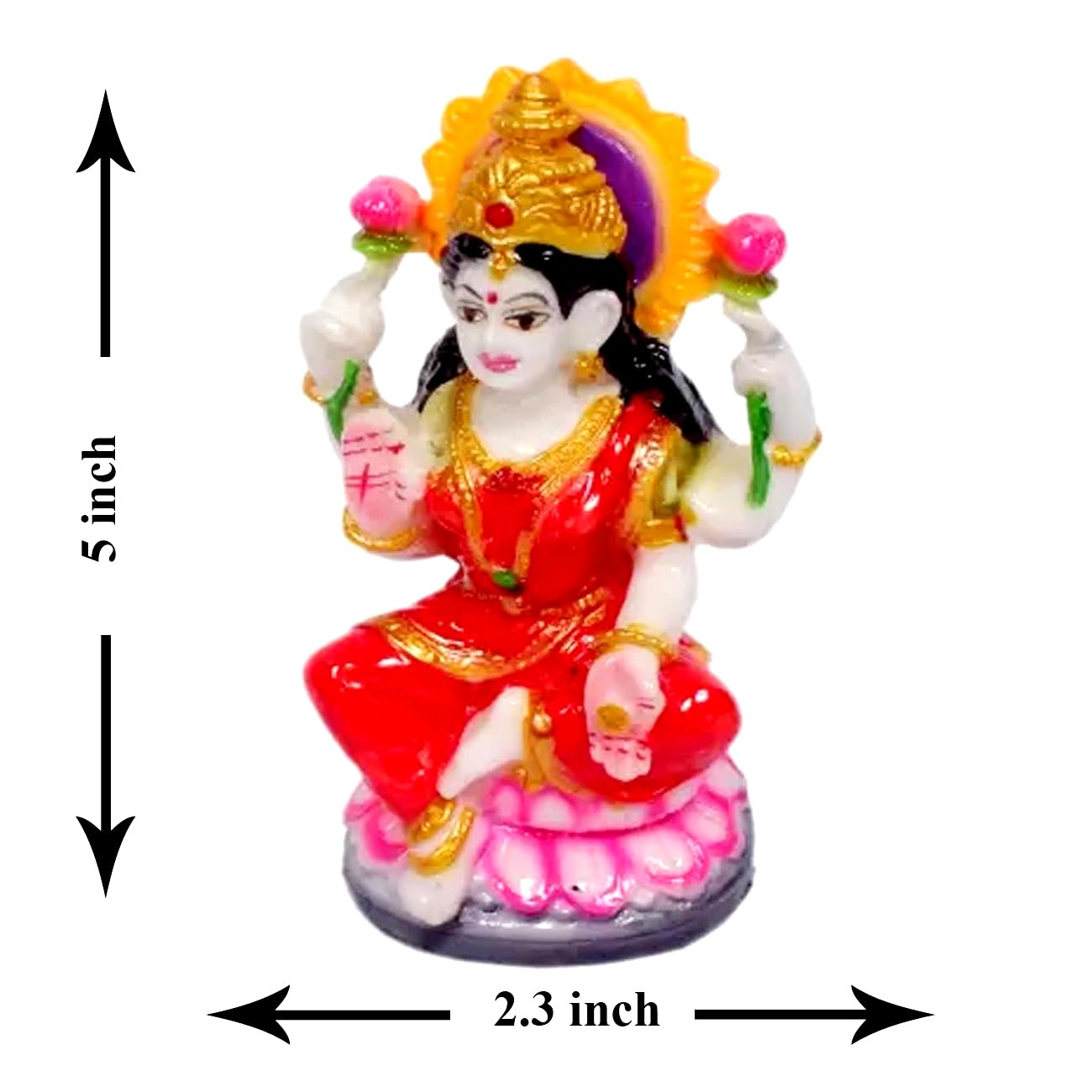 Kitlyn  -   |Necklace For Lakshmi Ganesh Ji/Temple, Home Decor&Gift Decorative Showpiece - 12 Cm